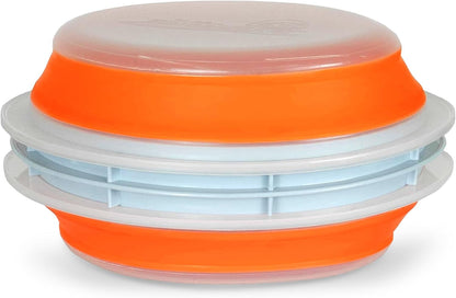 Collapsible Plastic Batter Bowl | Mess-Free Breading Shaker Container & Mixer | Ideal for Fish Fry, Fried Chicken, Onion Rings, Wings & More