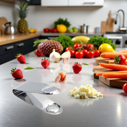 2Pcs Stainless Steel Strawberry Huller Stem Remover Kitchen Accessories,Potatoes Pineapples Carrots Tomato Corer Gadgets Kitchen Tool Stainless Steel Blade Craft Fruit Tools Fruit and Vegetable Tools