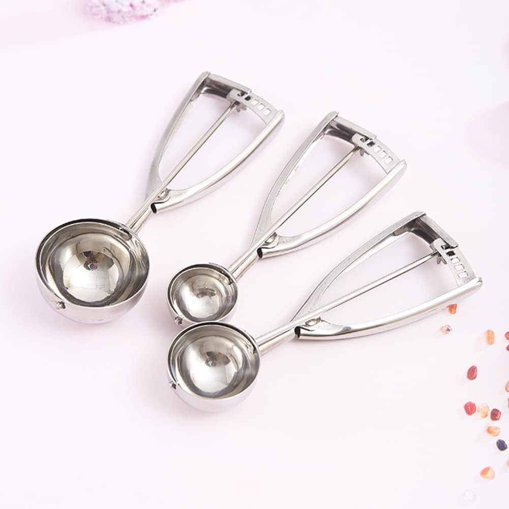 Ice Cream Scooper, 3 Pcs Cookie Scoop Set, Large Medium Small Size