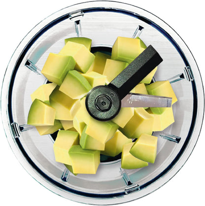 Tefal K13704 Manual Chopper Neo, 16.9 fl oz (500 ml), Washable Lid, Unique Double Twisted Blade