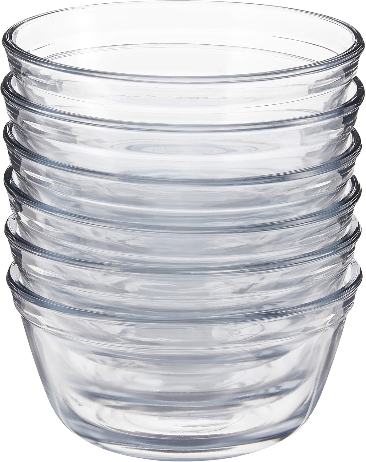 91858 Glass Mixing Bowls with Lids, Cherry, 4 Quart (Set of 2)