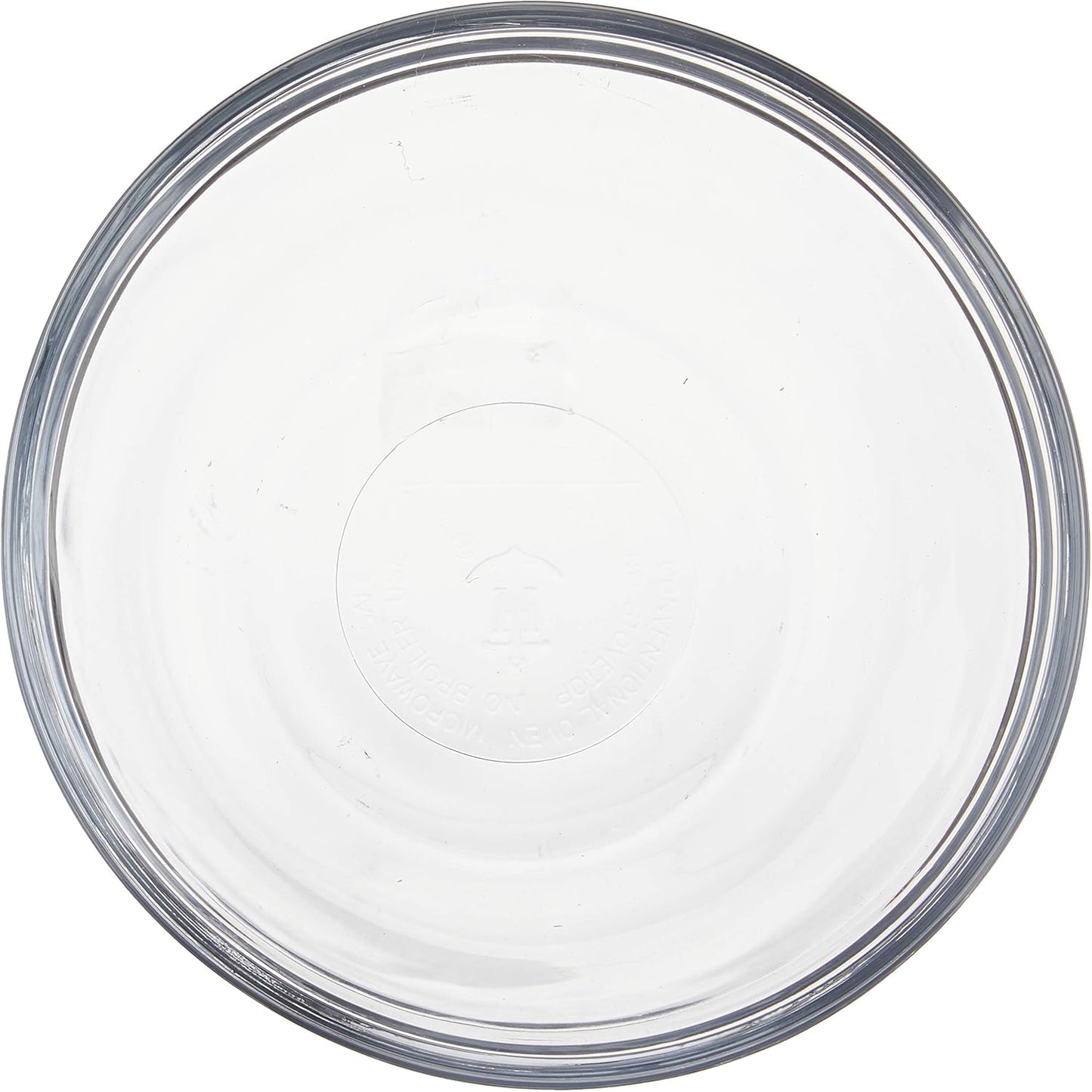 91858 Glass Mixing Bowls with Lids, Cherry, 4 Quart (Set of 2)