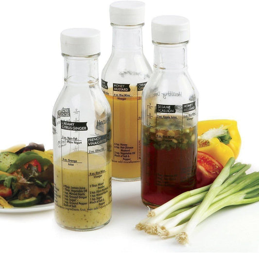 809A Salad Dressing Maker, Clear, Set of 2