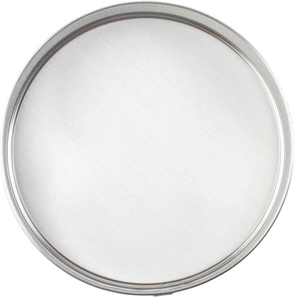 Fine Mesh Sieve Strainer, 12-Inch Round Ultra-Fine Stainless Steel Flour Filtering, Comfortable Handle, Baking, Food Prep and Cooking Tool for Foodservice, Restaurant and Home Use, 2" Deep