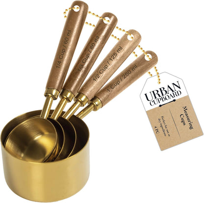Measuring Spoons, Gold, Standard Measurements, 1 set