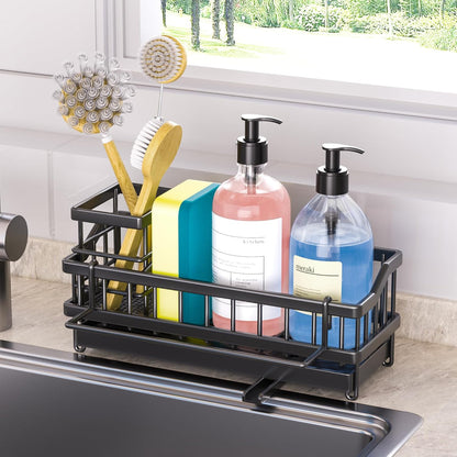 Sponge Holder for Kitchen Sink - Countertop Rustproof Stainless Steel, Kitchen Gadgets Accessories, Sink Caddy