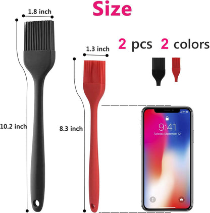 Silicone Basting Pastry Brush Set 2 Pack
