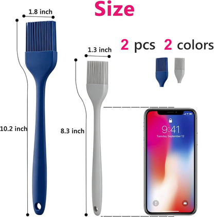 Silicone Basting Pastry Brush Set 2 Pack