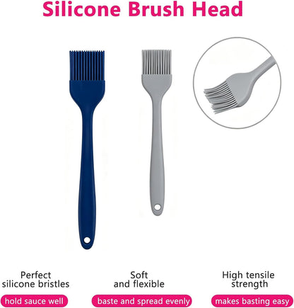 Silicone Basting Pastry Brush Set 2 Pack