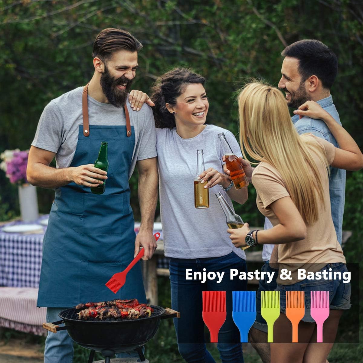 Silicone Basting Pastry Brush Set 2 Pack