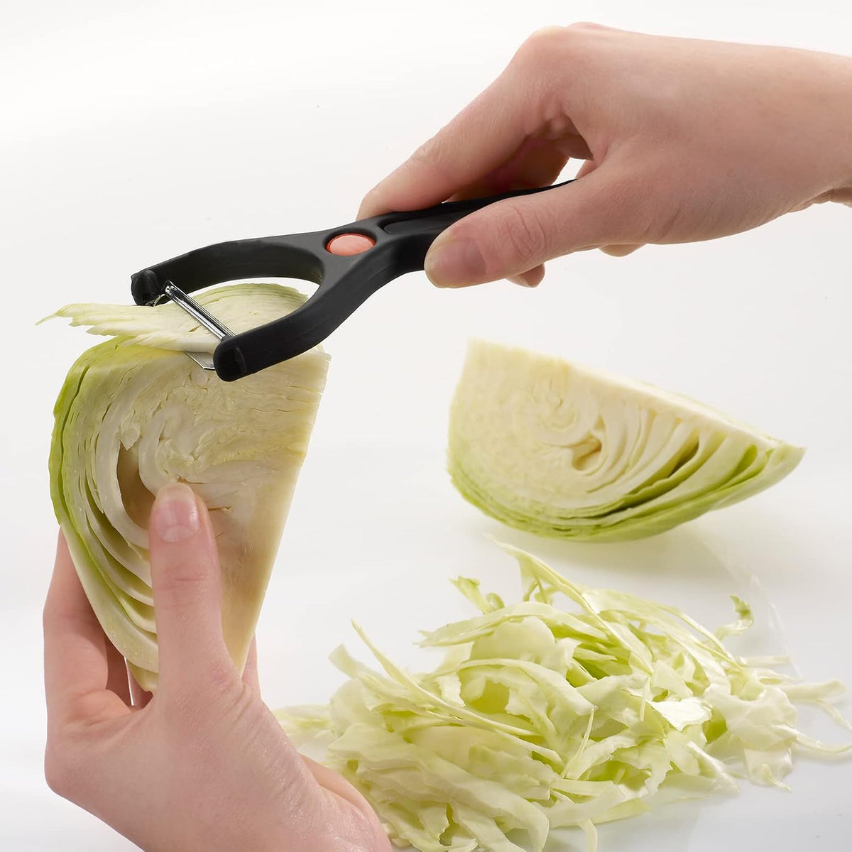 Julienne Slicer, Vegetable Peeler "Black Edition" - Quick and Easy Peeling, Quick Special - Coarse Serrated Stainless Steel Blade, Aluminium, Colour: Anthracite