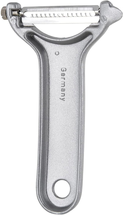Julienne Slicer, Vegetable Peeler "Black Edition" - Quick and Easy Peeling, Quick Special - Coarse Serrated Stainless Steel Blade, Aluminium, Colour: Anthracite