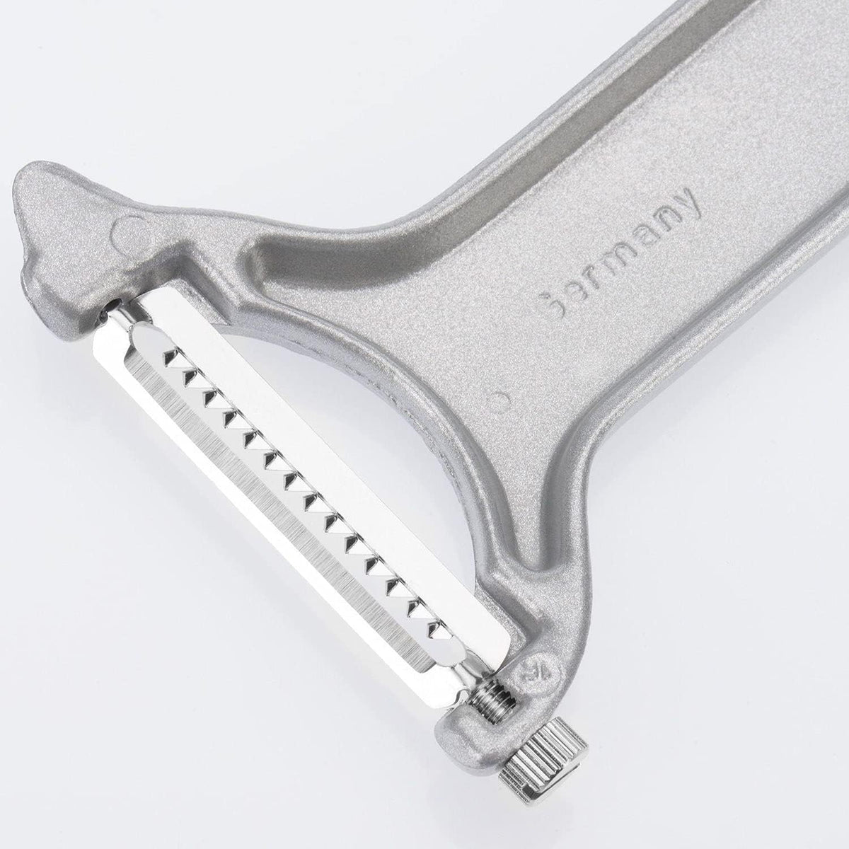 Julienne Slicer, Vegetable Peeler "Black Edition" - Quick and Easy Peeling, Quick Special - Coarse Serrated Stainless Steel Blade, Aluminium, Colour: Anthracite