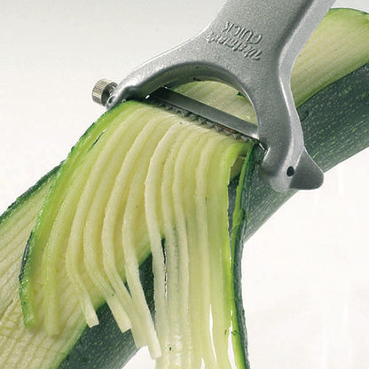 Julienne Slicer, Vegetable Peeler "Black Edition" - Quick and Easy Peeling, Quick Special - Coarse Serrated Stainless Steel Blade, Aluminium, Colour: Anthracite