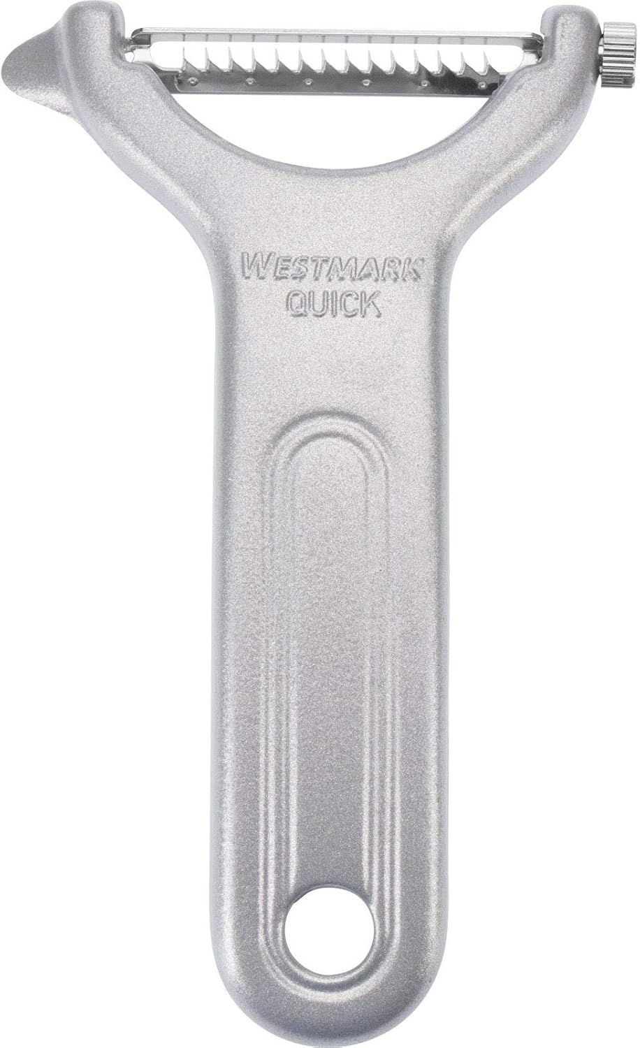 Julienne Slicer, Vegetable Peeler "Black Edition" - Quick and Easy Peeling, Quick Special - Coarse Serrated Stainless Steel Blade, Aluminium, Colour: Anthracite
