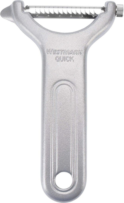 Julienne Slicer, Vegetable Peeler "Black Edition" - Quick and Easy Peeling, Quick Special - Coarse Serrated Stainless Steel Blade, Aluminium, Colour: Anthracite
