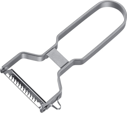 Julienne Slicer, Vegetable Peeler "Black Edition" - Quick and Easy Peeling, Quick Special - Coarse Serrated Stainless Steel Blade, Aluminium, Colour: Anthracite