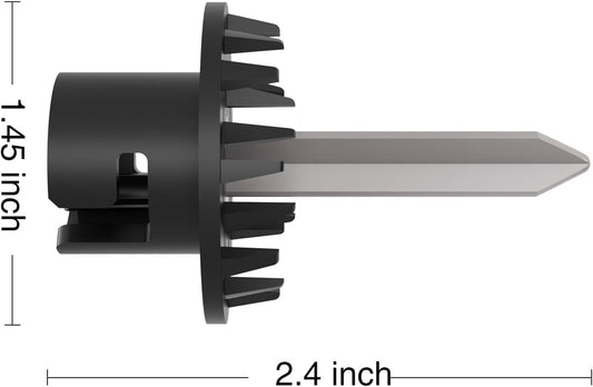 Fruit and Vegetable Skewer Replacement for Stand Mixer Spiralizer Attachment, Durable Fixing Pin Compatible with KitchenAid Spiralizer Parts