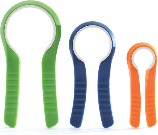 3-Piece Jar Opener Set, Multicolor