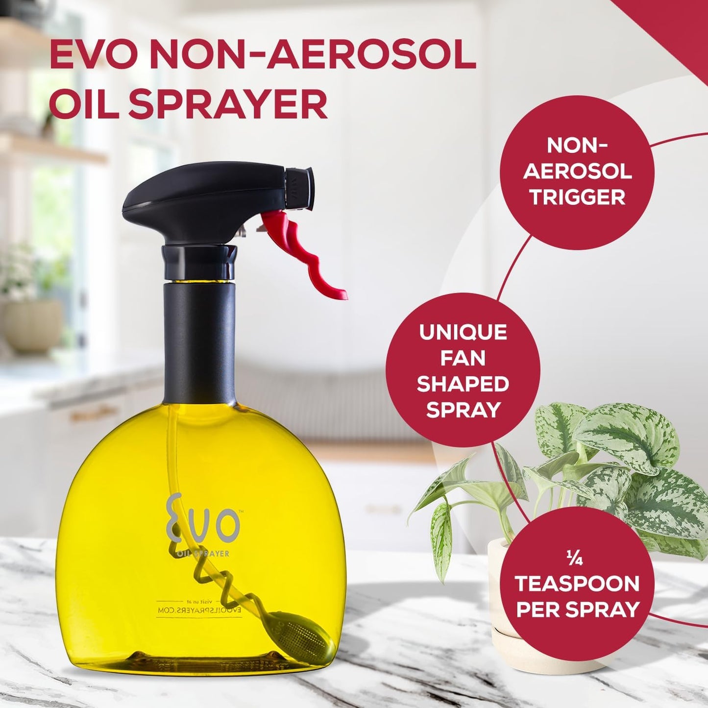 Original, Non-Aerosol for Olive, Cooking Oils, and Vinegars, Green, 24-Ounce Capacity
