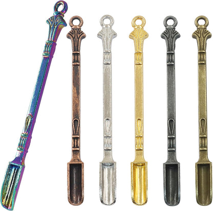 6 Pcs Mini Spoons, Colorful Metal Tiny Scoops, 3 Inch | Solid Metal Resists Bending, Colorful Finishes For Identification, Smooth Edges Protect Containers, Fits Spice Jars Bottles