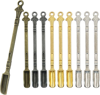 6 Pcs Mini Spoons, Colorful Metal Tiny Scoops, 3 Inch | Solid Metal Resists Bending, Colorful Finishes For Identification, Smooth Edges Protect Containers, Fits Spice Jars Bottles