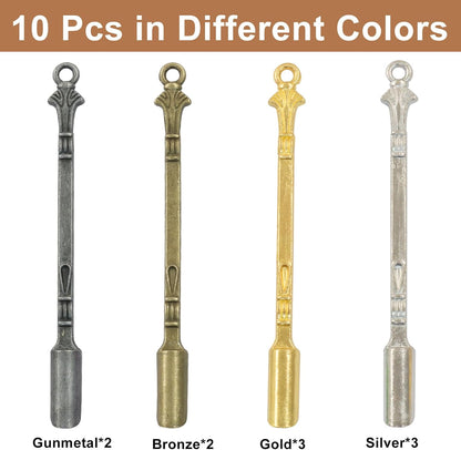 6 Pcs Mini Spoons, Colorful Metal Tiny Scoops, 3 Inch | Solid Metal Resists Bending, Colorful Finishes For Identification, Smooth Edges Protect Containers, Fits Spice Jars Bottles