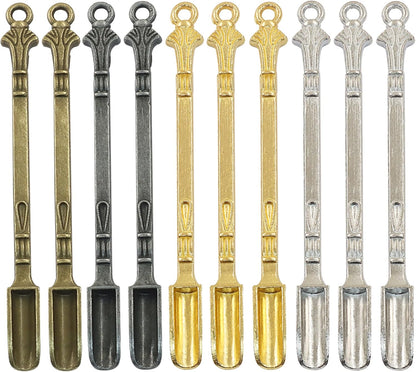 6 Pcs Mini Spoons, Colorful Metal Tiny Scoops, 3 Inch | Solid Metal Resists Bending, Colorful Finishes For Identification, Smooth Edges Protect Containers, Fits Spice Jars Bottles