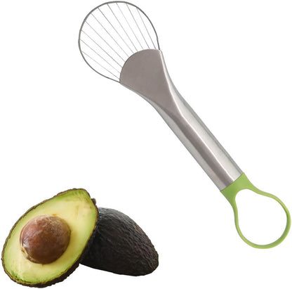 Avocado Slicer, 2 in 1 Stainless Steel Avocado Cutter Slicer/Peeler and Avocado Pit Remover, Cutting Thin Slices, Avocados Tool Fruit Cutter, Dishwasher Safe