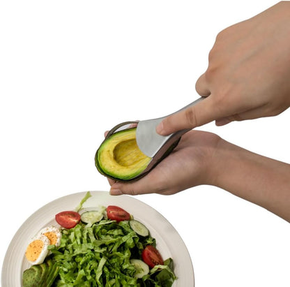 Avocado Slicer, 2 in 1 Stainless Steel Avocado Cutter Slicer/Peeler and Avocado Pit Remover, Cutting Thin Slices, Avocados Tool Fruit Cutter, Dishwasher Safe