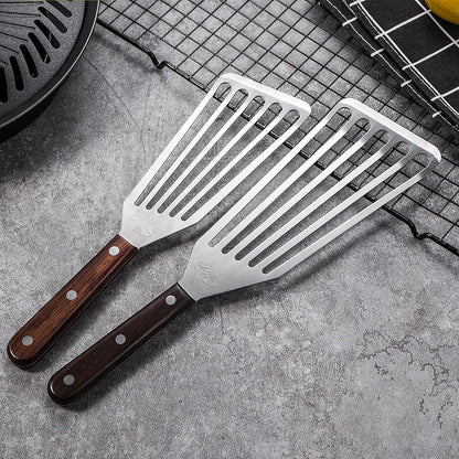 Fish Spatula, 2 Pack Stainless Steel Metal Spatula, Slotted Spatulas for Cooking, Flipping, Turning, Frying and Grilling
