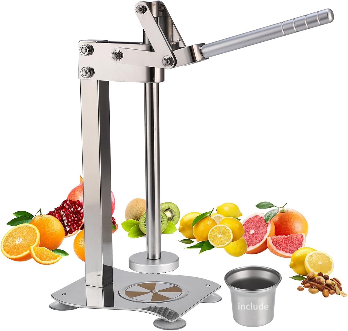 304 Stainless Steel Lemon Squeezer & Smasher, Press Juicer