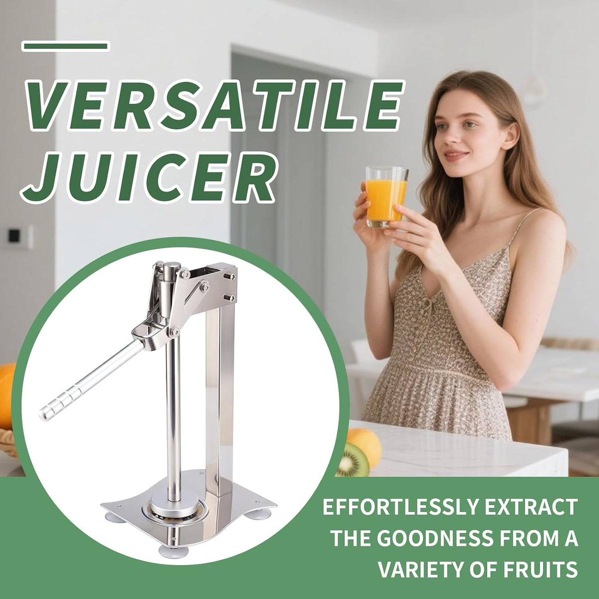 304 Stainless Steel Lemon Squeezer & Smasher, Press Juicer