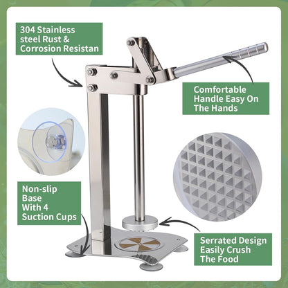 304 Stainless Steel Lemon Squeezer & Smasher, Press Juicer