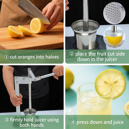 304 Stainless Steel Lemon Squeezer & Smasher, Press Juicer