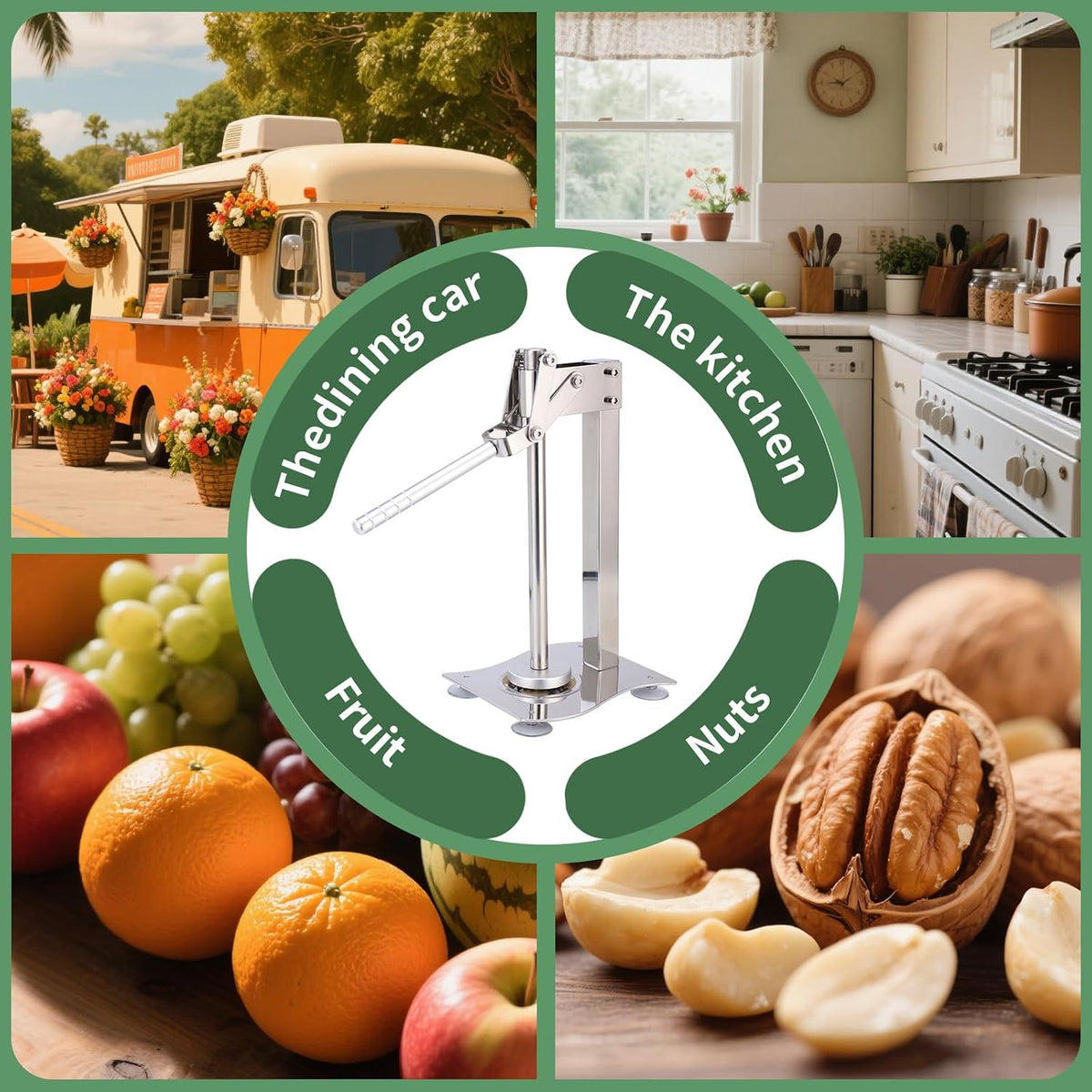 304 Stainless Steel Lemon Squeezer & Smasher, Press Juicer