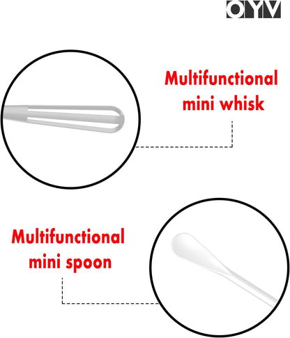 Scandinavian Modern Colors 2-In-1 Mini Whisk and Spoon, Set of 3