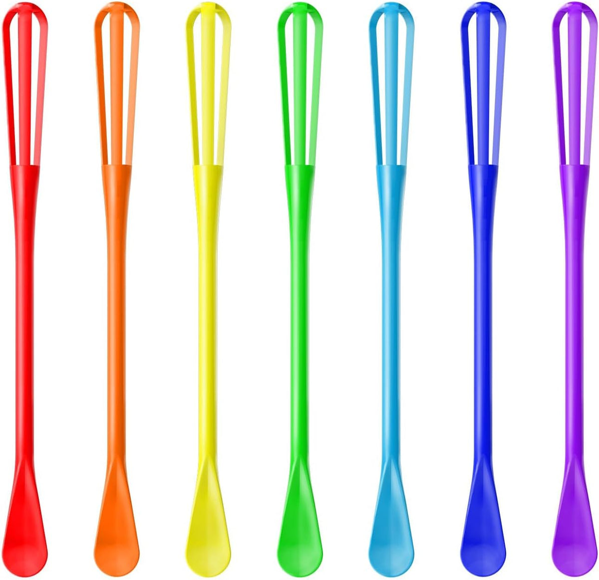 Scandinavian Modern Colors 2-In-1 Mini Whisk and Spoon, Set of 3