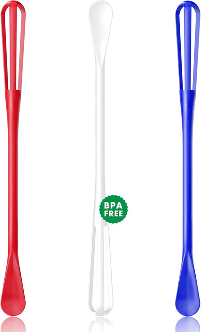 Scandinavian Modern Colors 2-In-1 Mini Whisk and Spoon, Set of 3