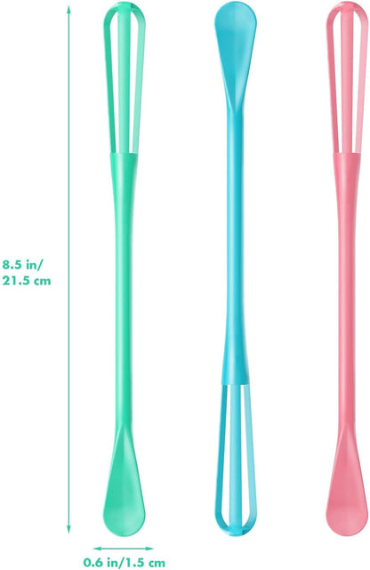 Scandinavian Modern Colors 2-In-1 Mini Whisk and Spoon, Set of 3
