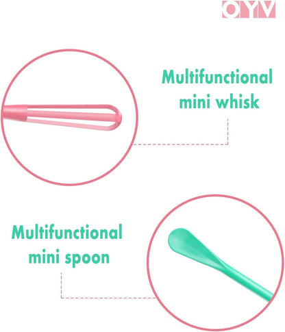 Scandinavian Modern Colors 2-In-1 Mini Whisk and Spoon, Set of 3