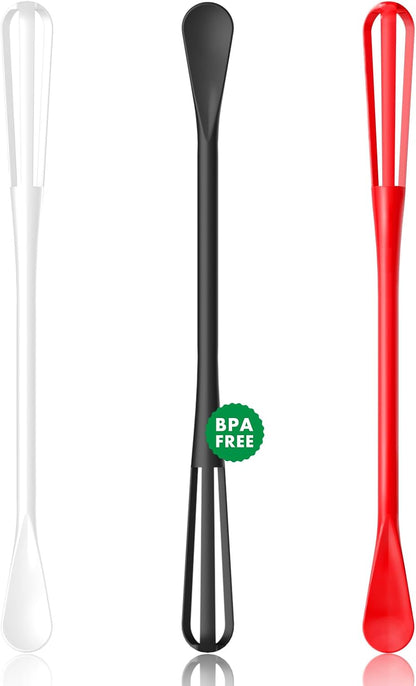 Scandinavian Modern Colors 2-In-1 Mini Whisk and Spoon, Set of 3