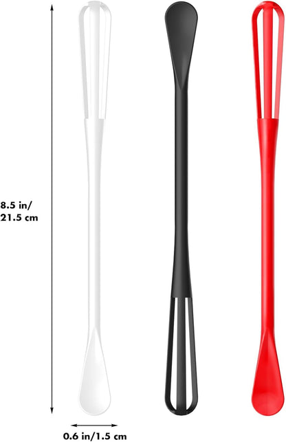 Scandinavian Modern Colors 2-In-1 Mini Whisk and Spoon, Set of 3