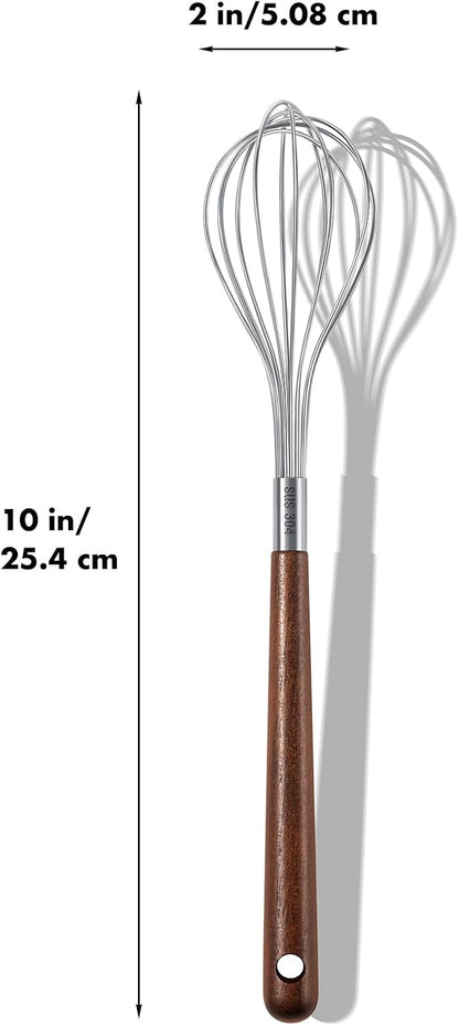 Scandinavian Modern Colors 2-In-1 Mini Whisk and Spoon, Set of 3