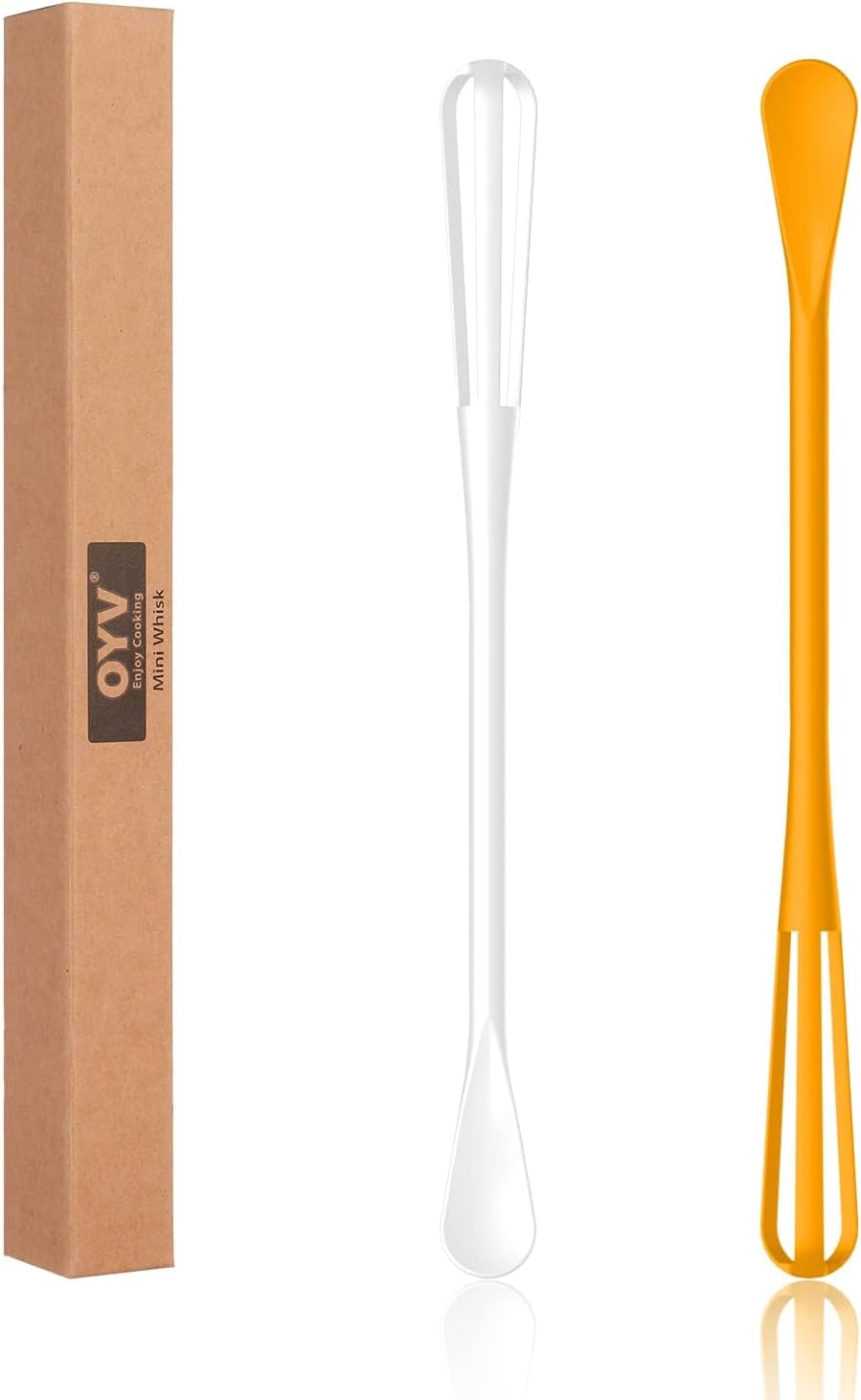 Scandinavian Modern Colors 2-In-1 Mini Whisk and Spoon, Set of 3