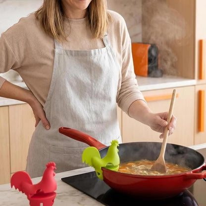 Silicone Pot Clip Spoon Utensil Rest Top Spill-proof Lid Lifter Non-Slip Holder Stove Organizer Steam Releaser