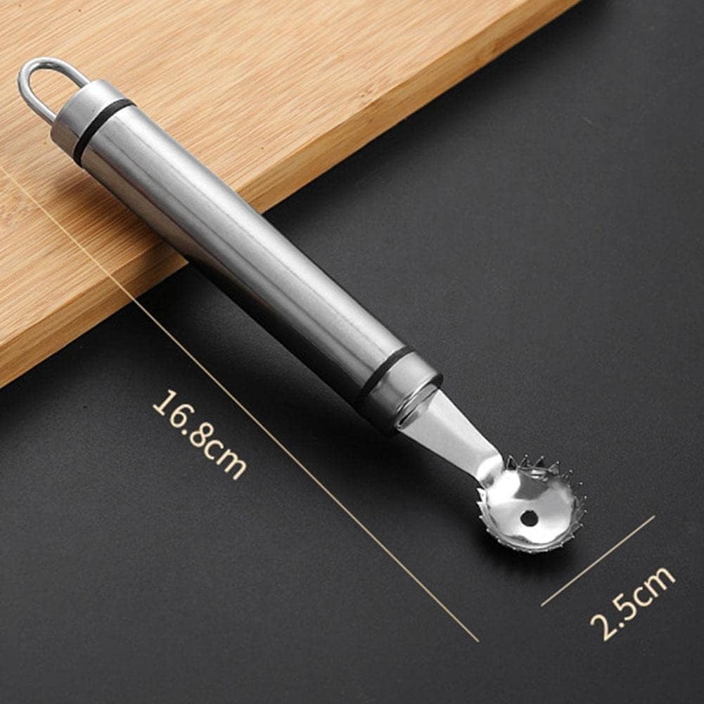 Stainless Steel Strawberry Huller and Tomato Stem Corer Tool Strawberry Tomato Corer Huller Stem Remover For Strawberries Multi-Function Pitter Remover Gadgets Kitchen Tool