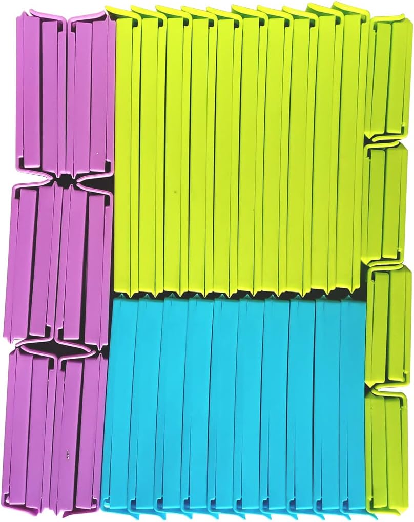 4 Size Assorted 40 PCS Food Bag Clips Kitchen Sealing Clips | secure airtight seal, suitable for snacks, cereals & bags, 40pcs value pack for kitchen organization chip clips