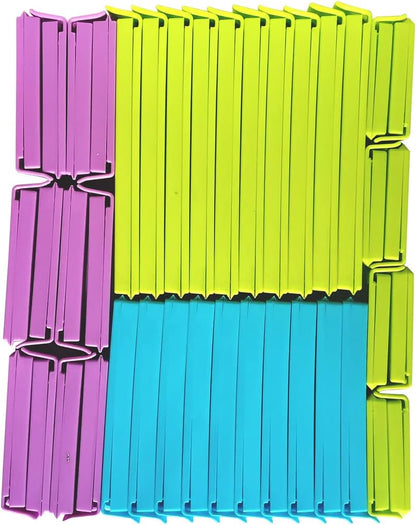4 Size Assorted 40 PCS Food Bag Clips Kitchen Sealing Clips | secure airtight seal, suitable for snacks, cereals & bags, 40pcs value pack for kitchen organization chip clips
