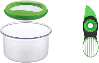 Good Grips 3-in-1 Avocado Slicer,Green/Black,0 & Prepworks by Progressive Fresh Guacamole ProKeeper with Air Tight Lid